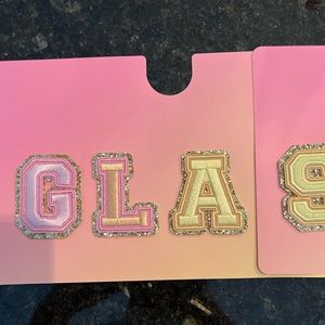 Stoney Clover Lane Patch Letters Individual G L A S W I M